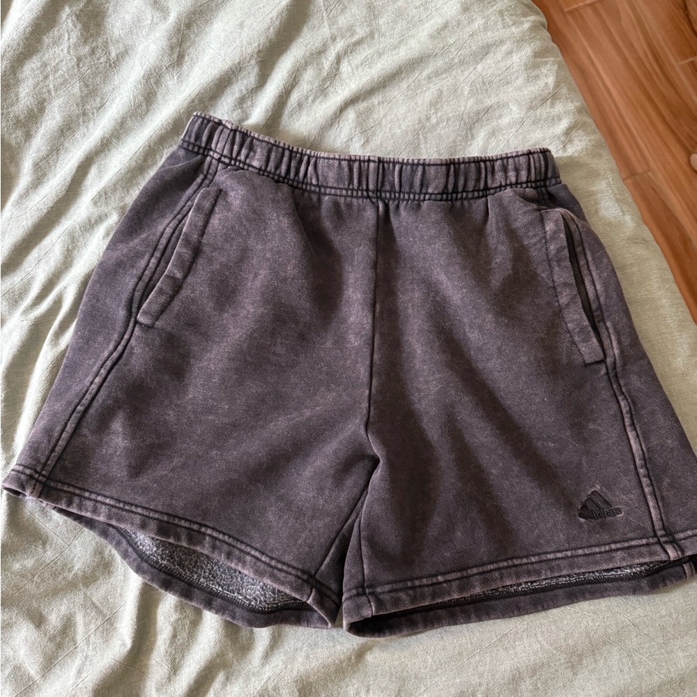 Adidas All SZN Black Mineral Wash Sweat Shorts